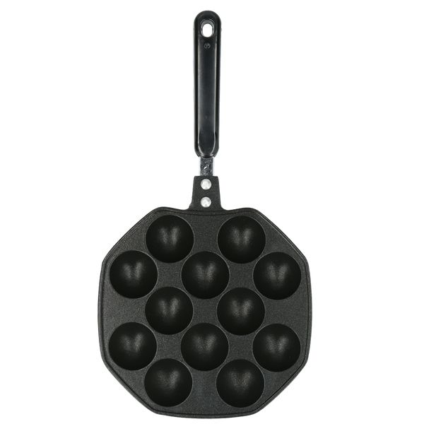 12 Cavities Aluminum Pan Maker Octopus Balls Egg Puffs Baking Pan