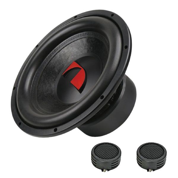 Nakamichi NSW-Z12060D4 12" 4000 Watts DVC Subwoofer &amp; Evo Tweeters