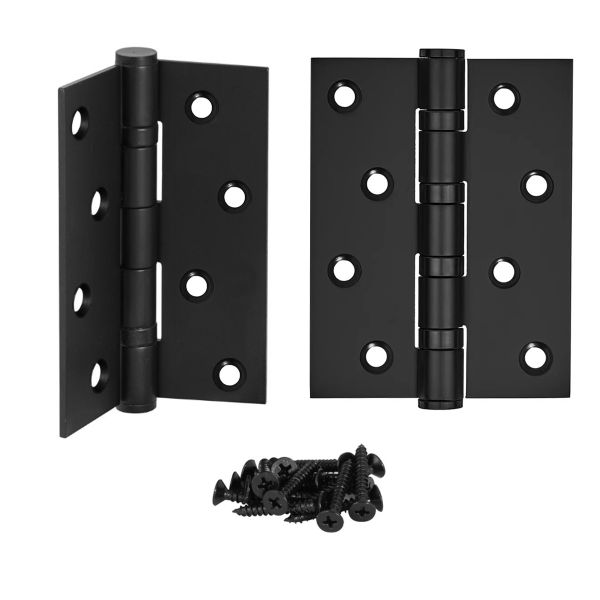 Stainless Butt Hinge Satin Black-100 x 73 x 3.0mm