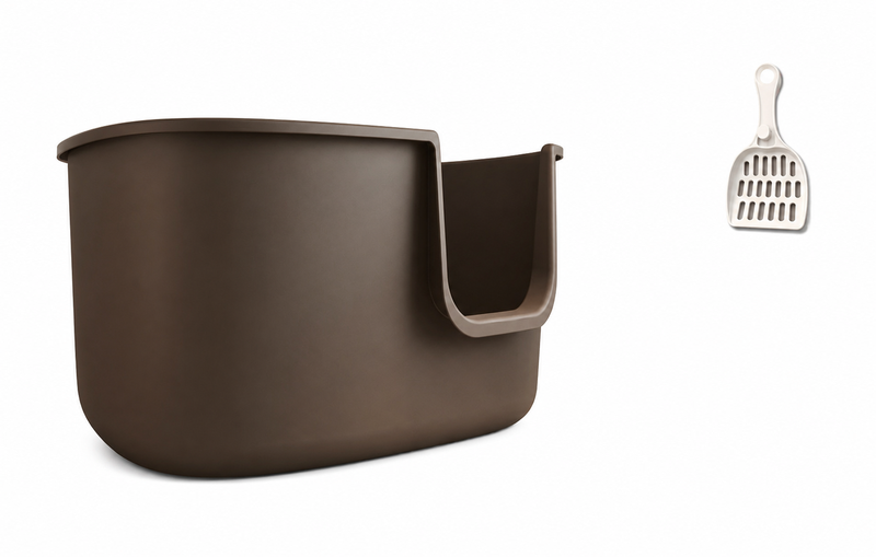 Extra Large High-Sided Cat Litter Box wuitable for Maine Coon an Large Cats