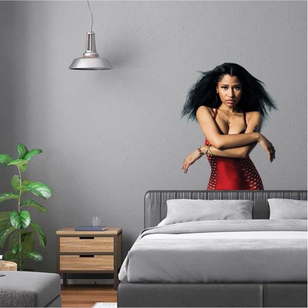 Red Dress Nicki Minaj Wall Art