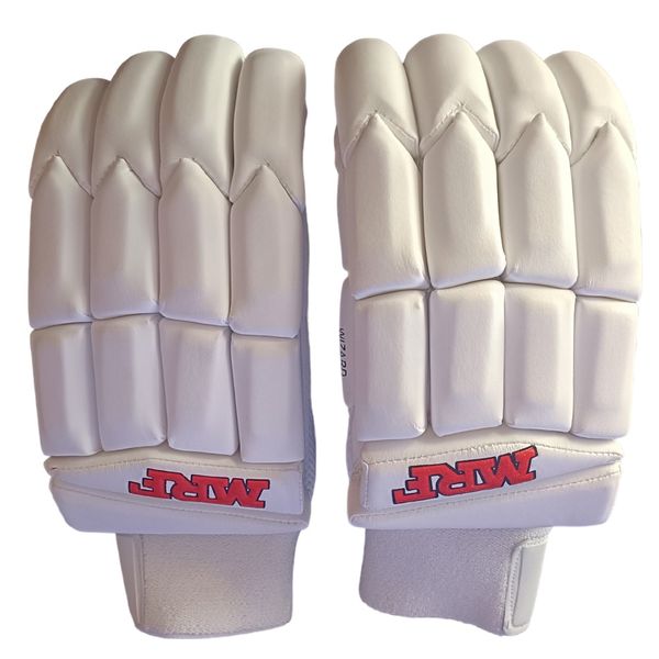 MRF Cricket Batting Gloves Mrh Wizard - White/Red