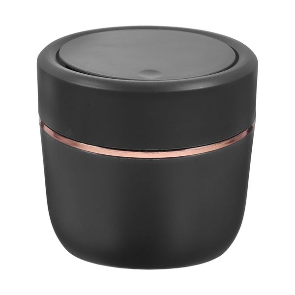 Mini Desktop Trash Can with Pressing Lid, Small Office Garbage Bucket in