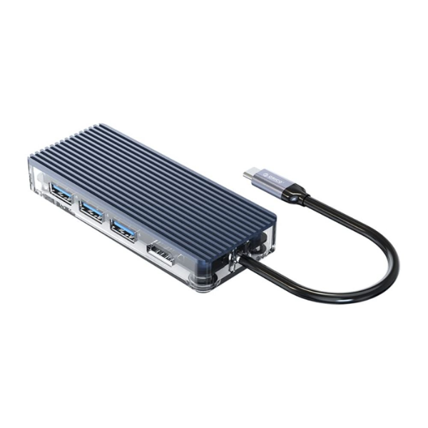 Orico 6 Port Transparent Hub Grey WB-6TS-GY-BP