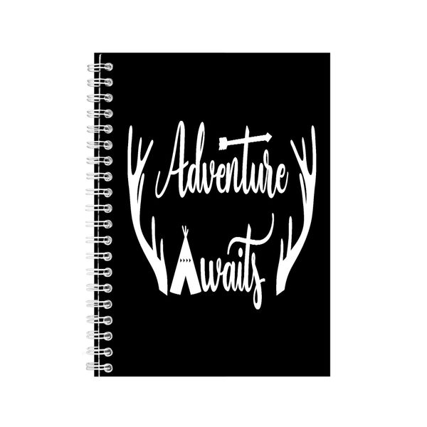 Adventure A5 Notebook Spiral Lined Outdoor Camping Graphic Notepad Gift 165