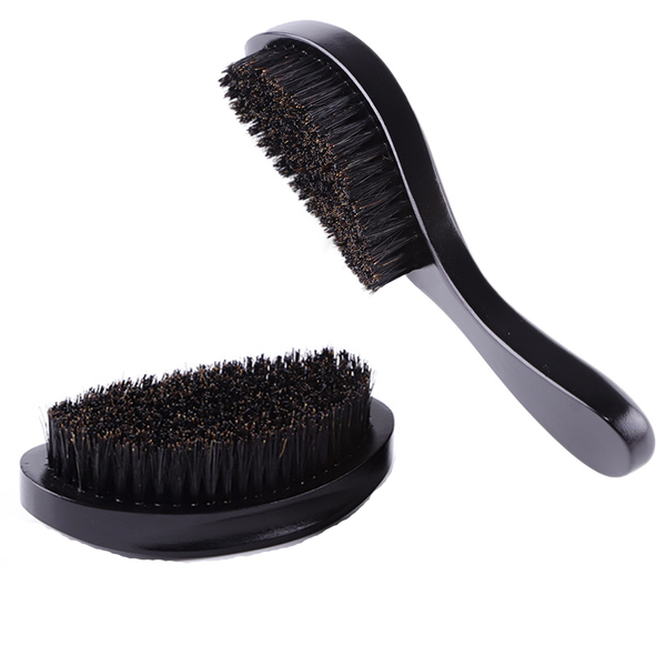 Wave Brush Men's Soft Bristle Wooden Handle Beard Styling Tools Set