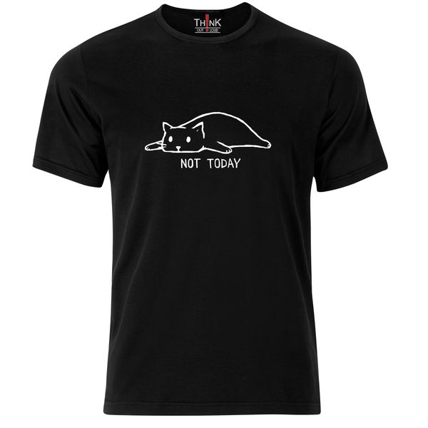Think Out Loud Men "Not Today" Short Sleeve Tshirt Black