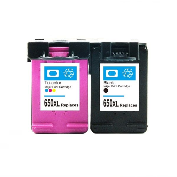 HP 650XL Black &amp; Tri Colour Ink Cartridge Combo - Compatible