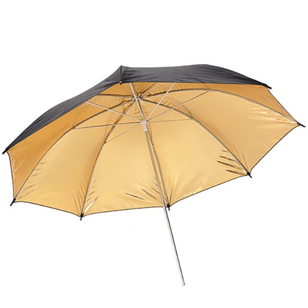 Floxi 100cm Black and Gold Reflective Umbrella