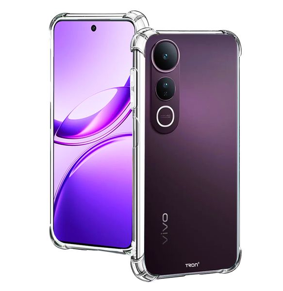 TRON Shockproof Transparent Gel Case Compatible with Vivo V50 Lite 5G