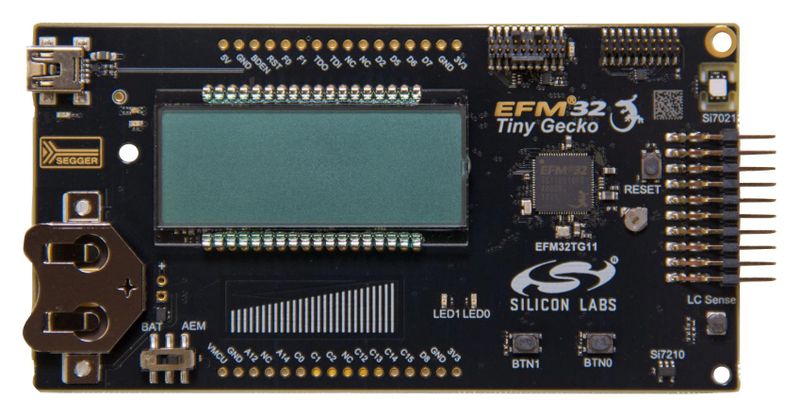 Silicon Labs (SLSTK3301A) Development Kit, EFM32 Tiny Gecko MCU Starter Kit