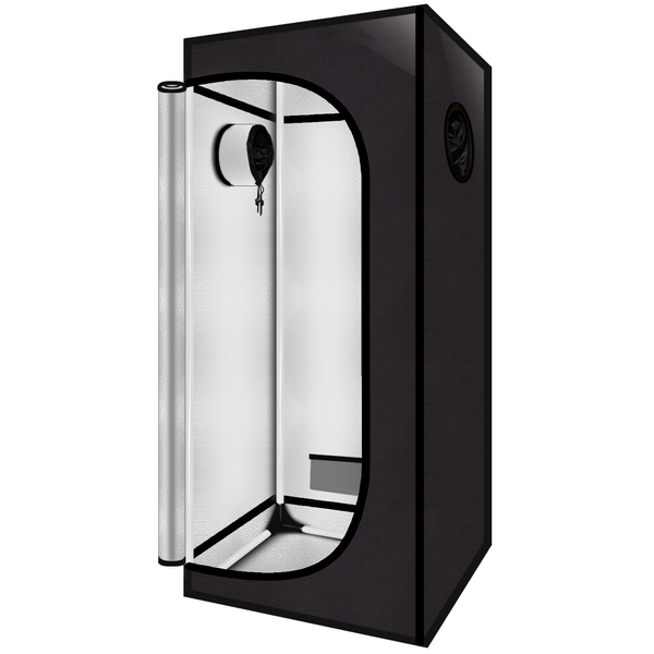 Grow Tent 60x60x140cm - Lightproof Reflective Mylar, Indoor Hydroponics