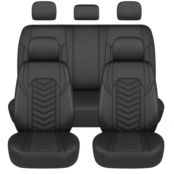 Universal PU Leather Seat Covers - 5 Piece Set