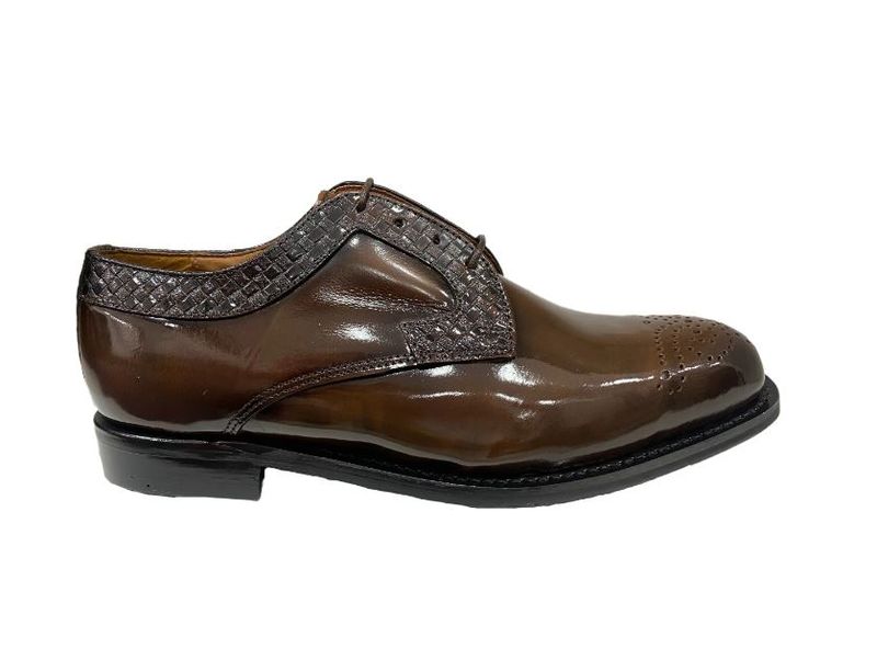 Bishop - 50338 - Mens Walnut Leather Lace-Up
