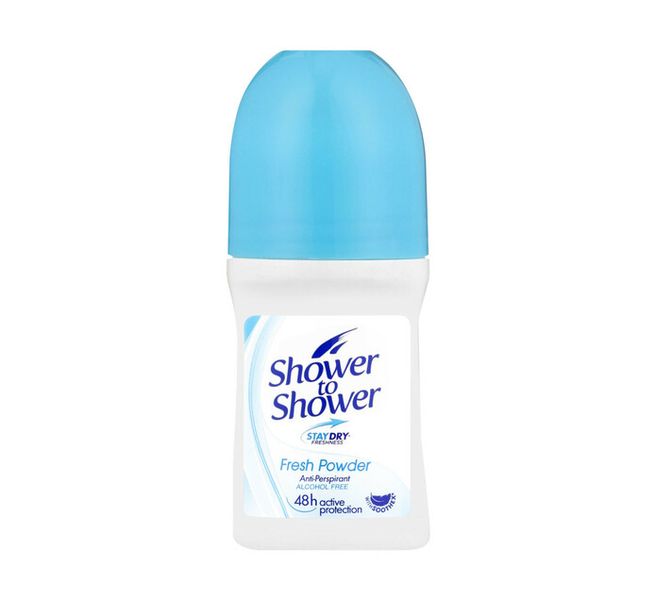 Shower To Shower Roll On Fresh Powder (6 x 50ml)