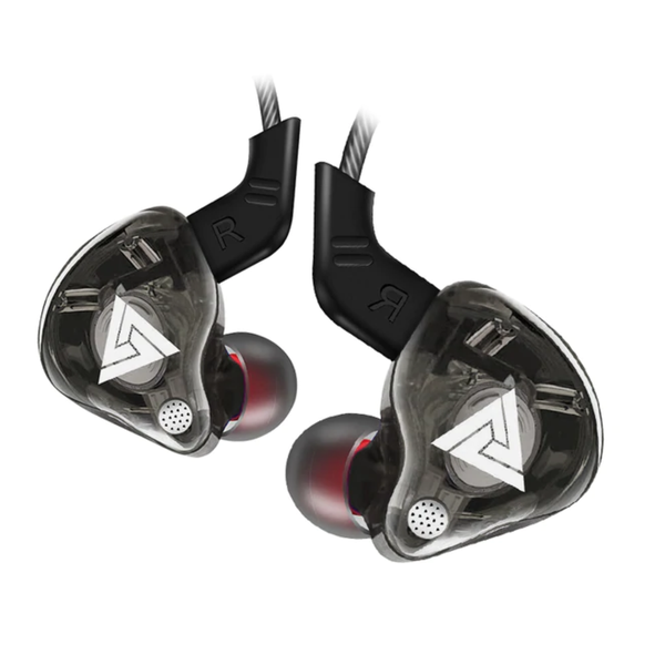 QKZ AK6 – HD – In-Ear Monitor Earphones with Mic &amp; Case – Black