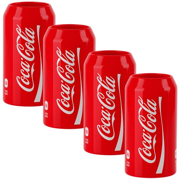 500ml Cola-Shape Silicone Can Disguise Cover Sleeve Pack of 4