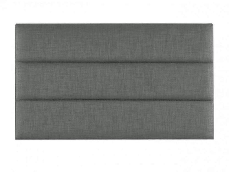 HFA - Nigel Headboard - Hertex Milano Linen - Colour Granite - Medium Grey