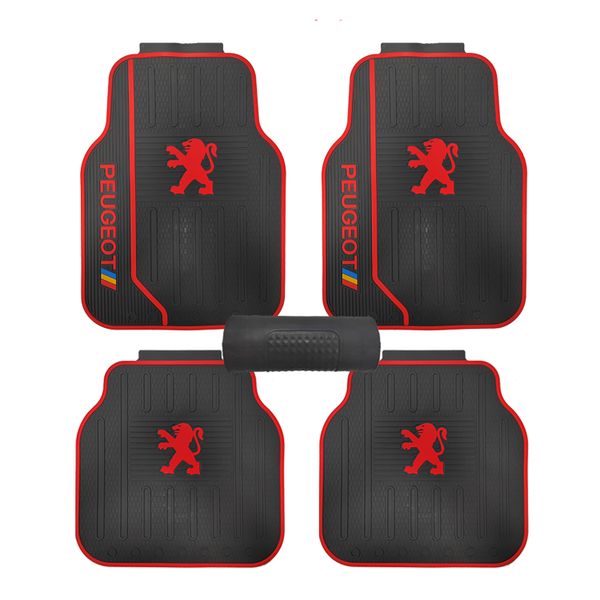 5 PCS Heavy Duty Rubber 3D Car Floor Mat-Peugeot