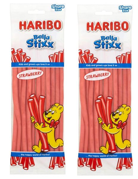 Haribo Balla Stixx Strawberry 140g 2-Pack