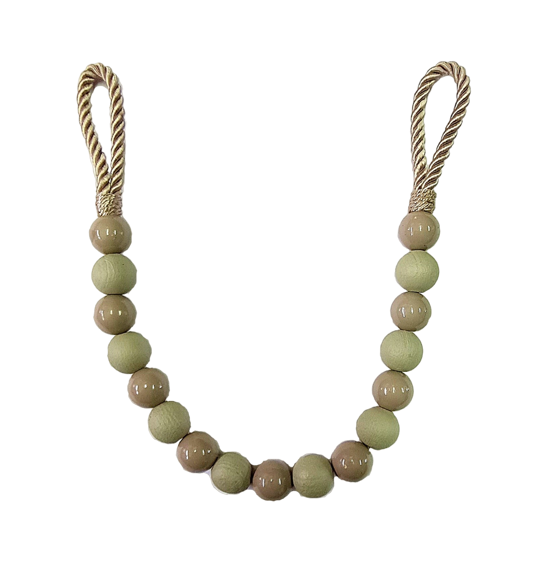 Eezi Decor x2 Curtain Rope tiebacks Wood Painted Moulds Shop