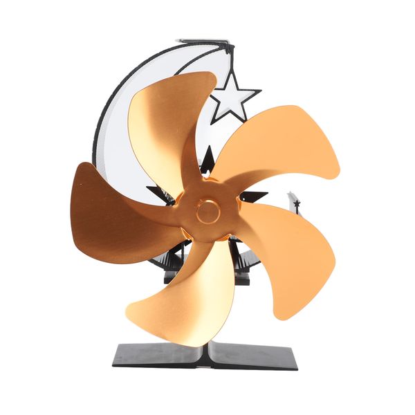 Five Blade Gold Burner Fan Ultra Quiet Energy Sa image