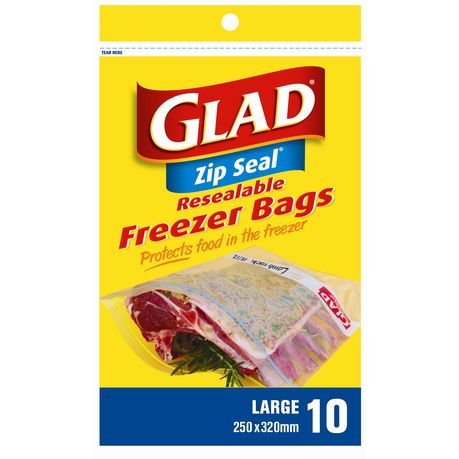 Glad Zipper Freezer Bag 15 Pieces