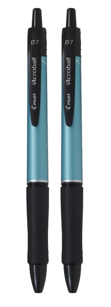 Pilot Acroball T-Series Ballpoint Pen Pack of 2 - Metallic Green