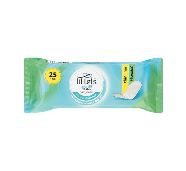 Lil-Lets Essentials Unscented Pantyliners 25 Liners x 3 packets