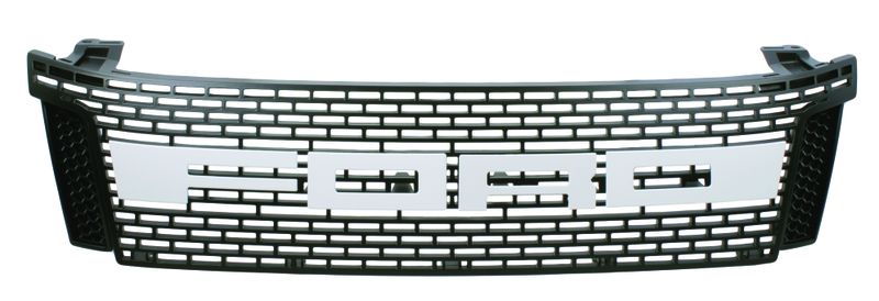 Front Grille for Ford Ranger from 2012 to 2014 - Black with White Logo