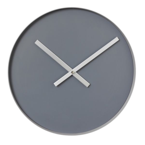 Blomus Wall Clock - Steel Grey and Ashes of Roses Colours - Large - RIM