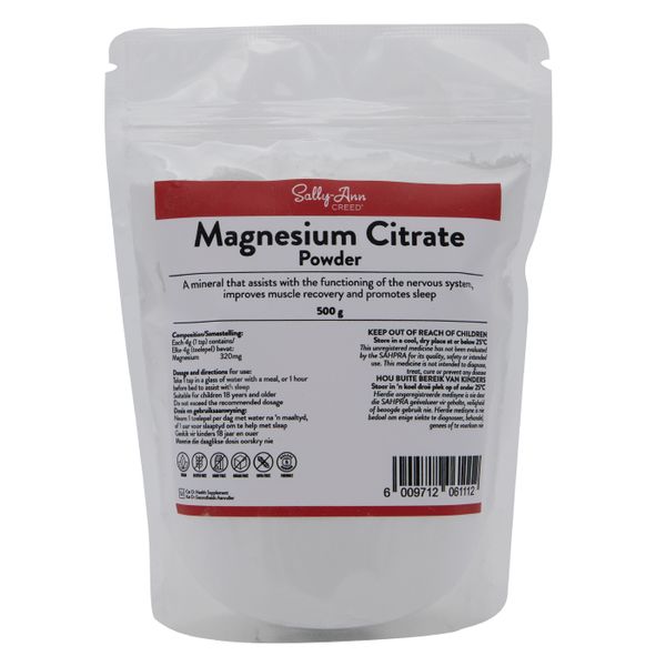 Sally-Ann Creed Magnesium Citrate Powder 500g