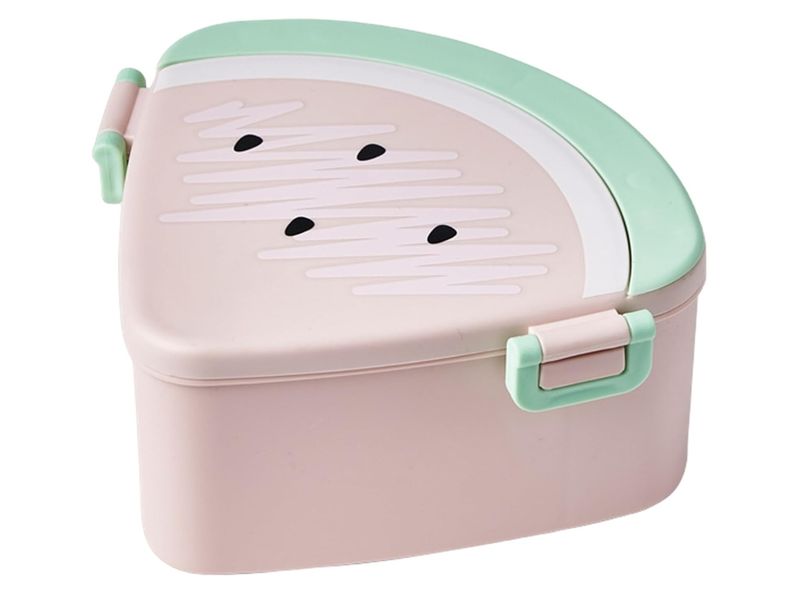 Bento Box with Compartments Portable Lunch Box Cartoon Watermelon Bento