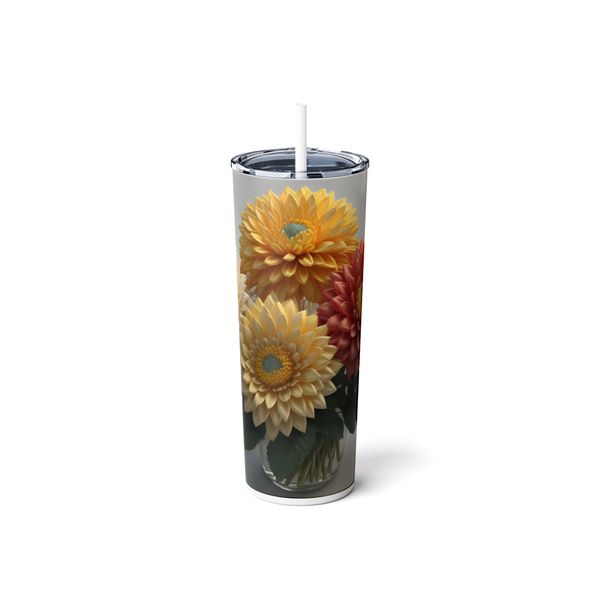 3D Flowers 600ml Tumbler