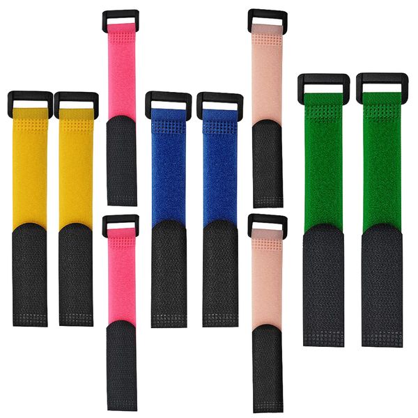 Home Camping Multifunctional Hook and Loop Binding Storage Organiser - Set of 10