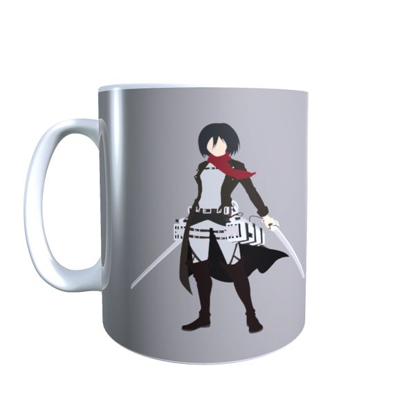 Mikasa Attack Pose - Attack on Titan Coffee Mug
