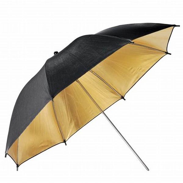 110cm Black Gold Umbrella