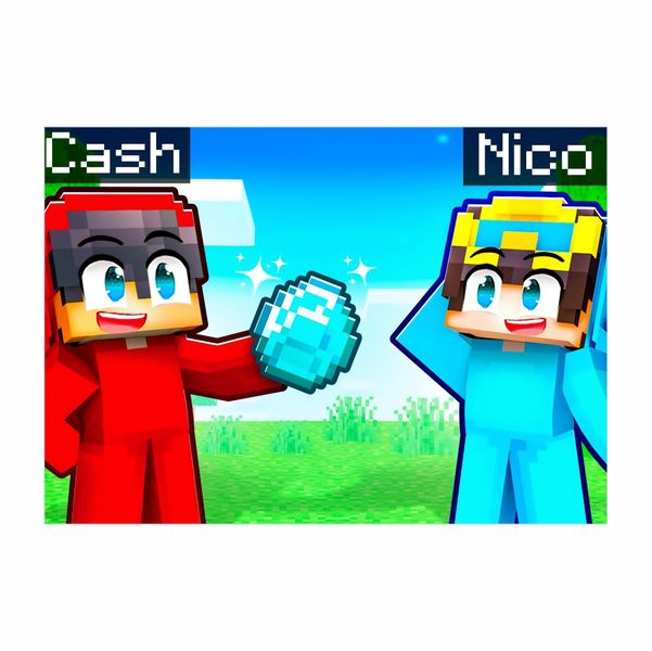 Cash And Nico Minecraft - A1 Poster