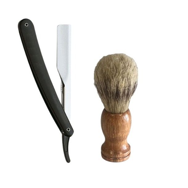 Barber Razor and Shaving Brush Set | Shop Today. Get it Tomorrow ...