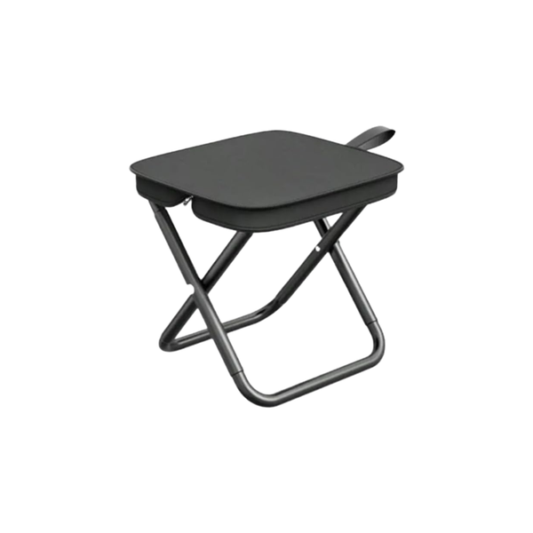 28cm Outdoor Folding Stool with Built-in Pencil Case - Compact and Portable