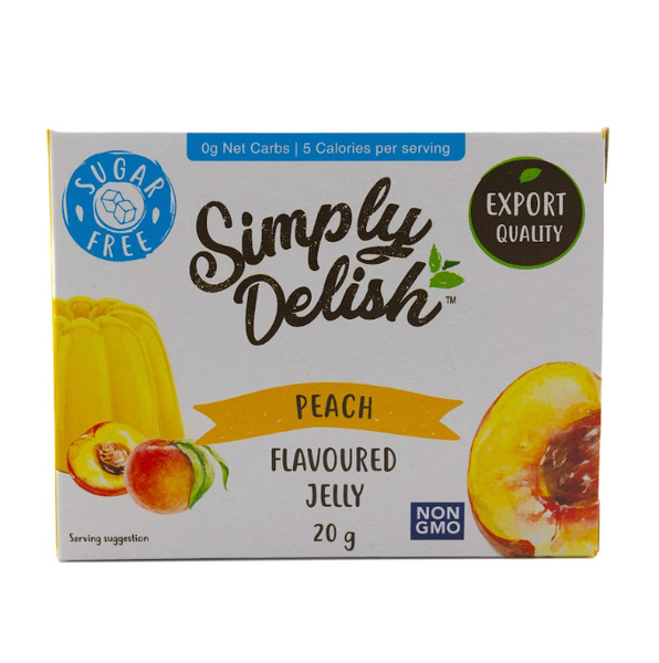 Simply Delish - Natural - Peach - Jelly Dessert 6 Pack