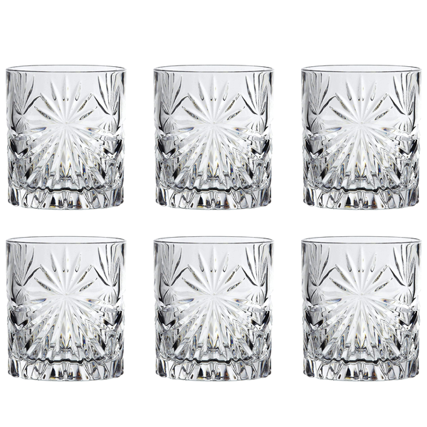 Diego 320ml Crystal Glass Tumbler - 6 Pack