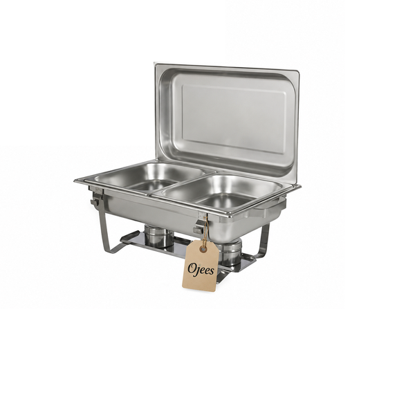 Ojees Stainless Steel Double Chafing Dish - 16L
