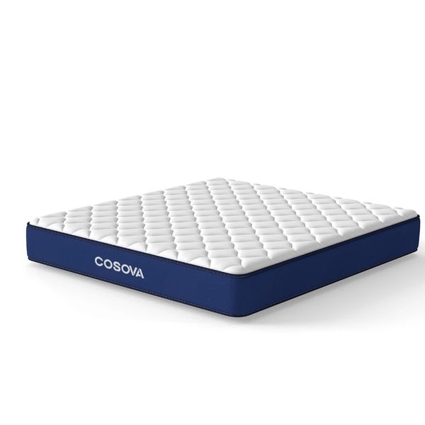 COSOVA - 20cm Pocket Spring Mattress With Memory Foam, Gentle Firm Comfort