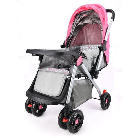 Pink and gray on sale stroller