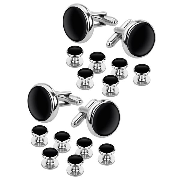 Cufflinks And Studs Set For Tuxedo Shirts 4 Cufflinks And 12 Studs