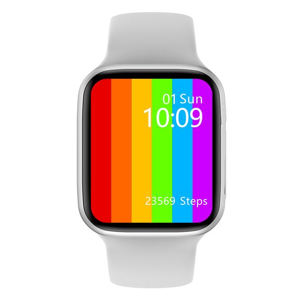 W26+ Smartwatch ,Series 6,bluetooth Call,body Temp,built in Games(silver)