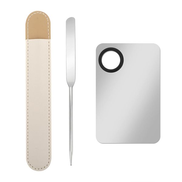 Foundation Palette &amp; Tiny Spatula Tool for Nail Art Eye Shadow Eyelash