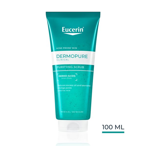 Eucerin DERMOPURE CLINICAL Purifying Face Scrub, 100ml