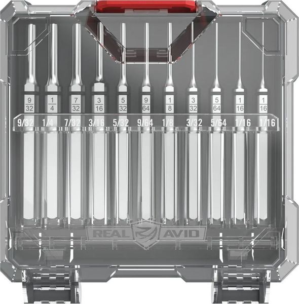 Real Avid Accu-Punch 11pc Roll Pin Punch Set with Case